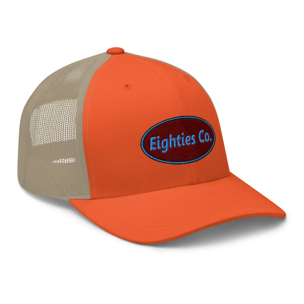 Retro Logo Eighties Company Trucker Hat