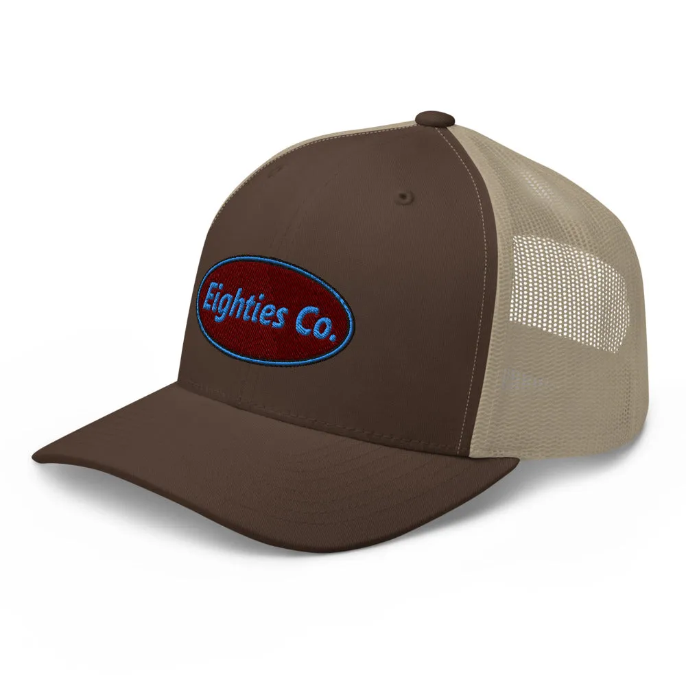 Retro Logo Eighties Company Trucker Hat