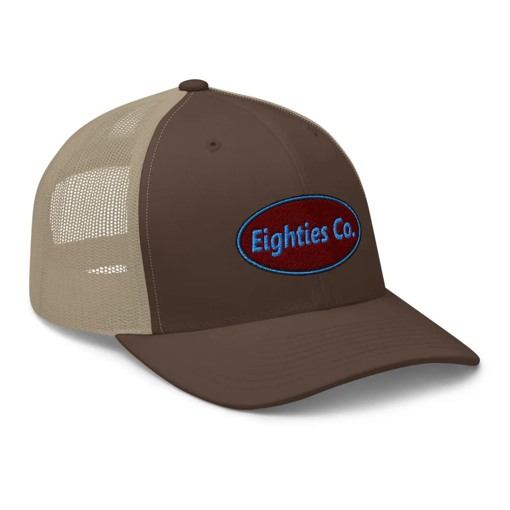 Retro Logo Eighties Company Trucker Hat