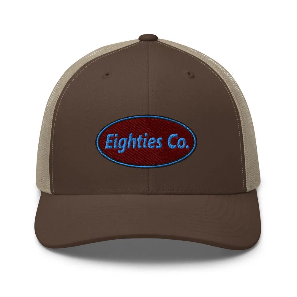 Retro Logo Eighties Company Trucker Hat