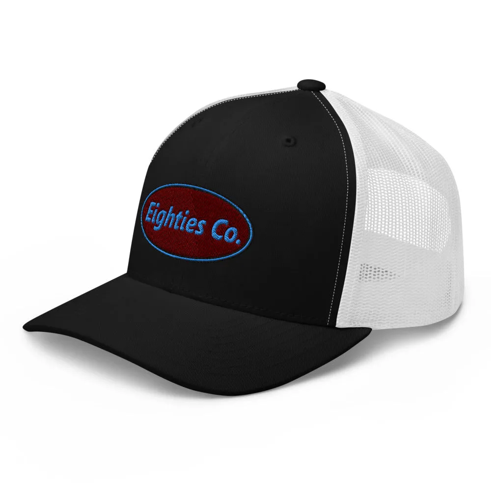 Retro Logo Eighties Company Trucker Hat
