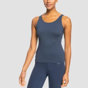 Roxy Calm Your Soul Sports Tank Top Mood Indigo - Womens