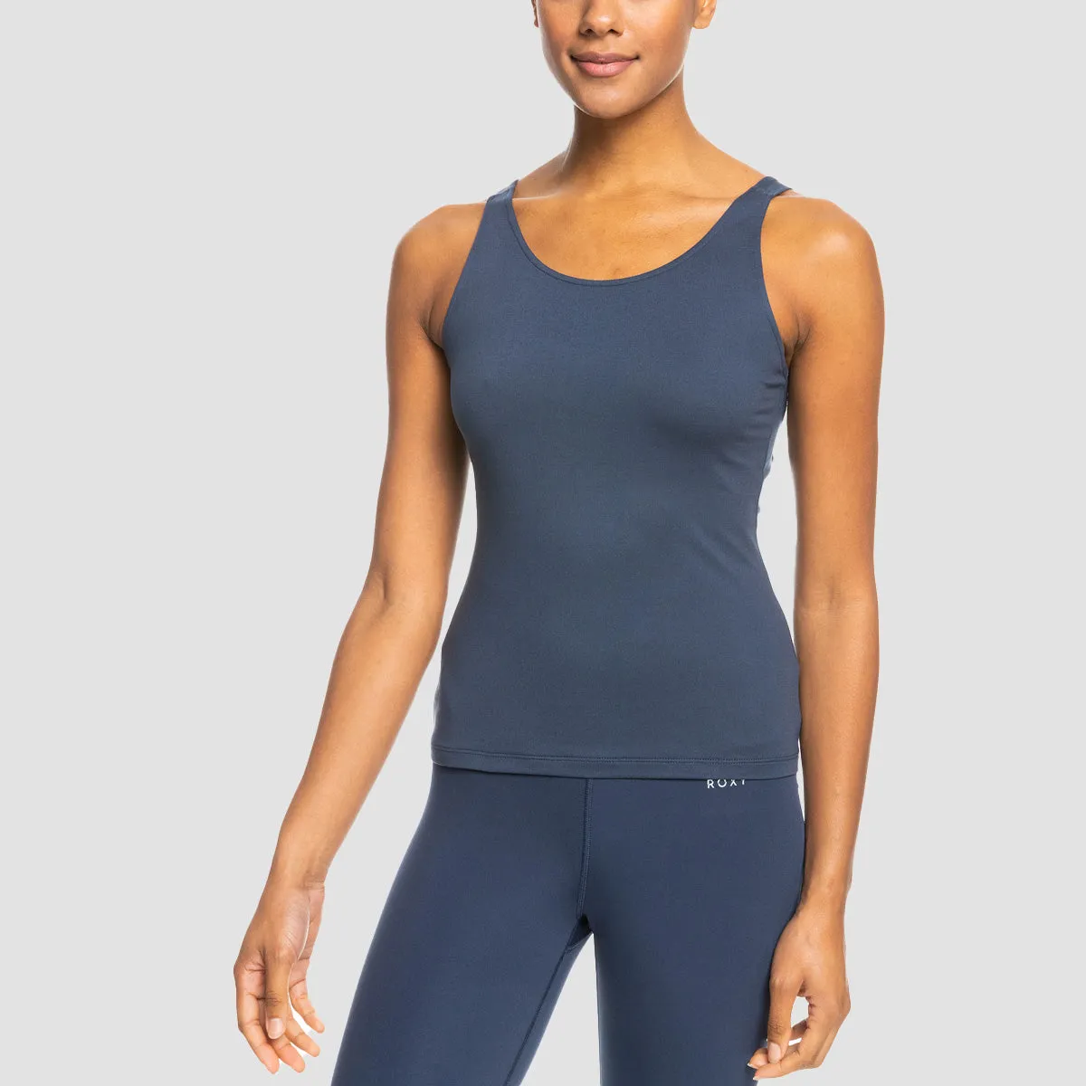 Roxy Calm Your Soul Sports Tank Top Mood Indigo - Womens