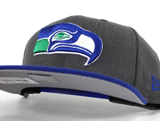 Seattle Seahawks New Era 9Fifty Snapback Hats (Gray Blue Gray Under Brim)
