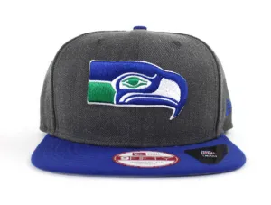 Seattle Seahawks New Era 9Fifty Snapback Hats (Gray Blue Gray Under Brim)