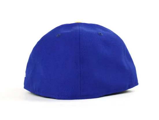 SF Script New Era 59Fifty Fitted Hats (Golden State Warriors Color Way Gray Under Brim)