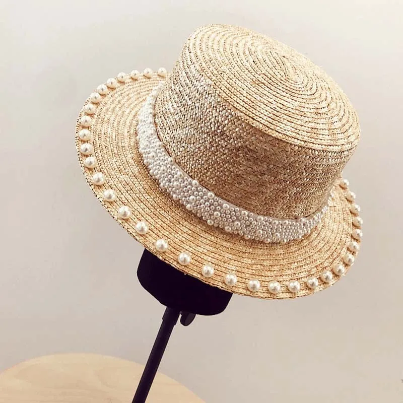 Short Hat Best-price offer 6cm Trim Straw Masterful craftsmanship