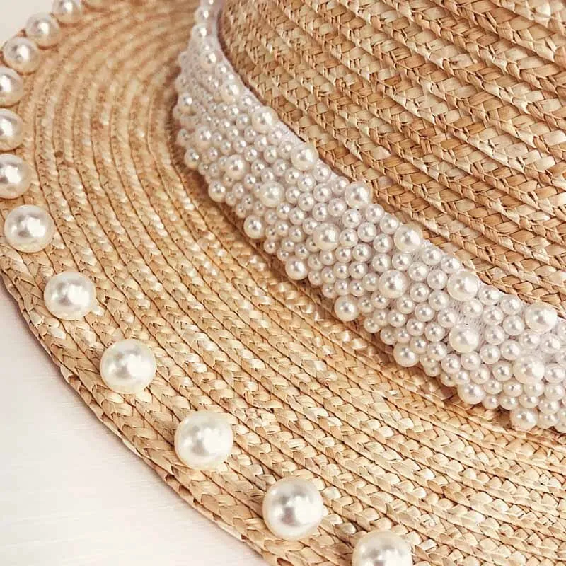 Short Hat Best-price offer 6cm Trim Straw Masterful craftsmanship