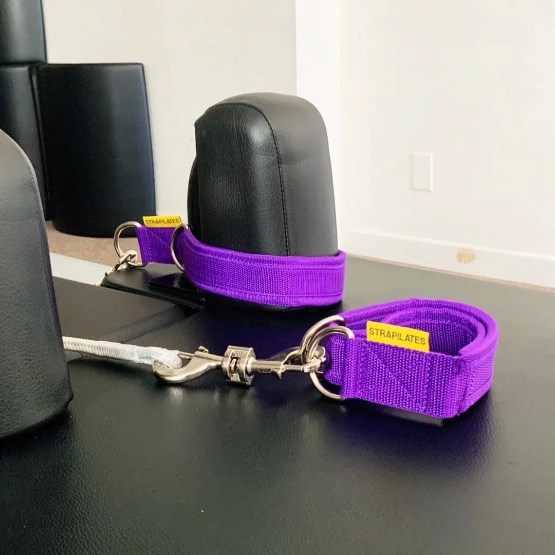 Single Loop Pilates Straps (Purple)