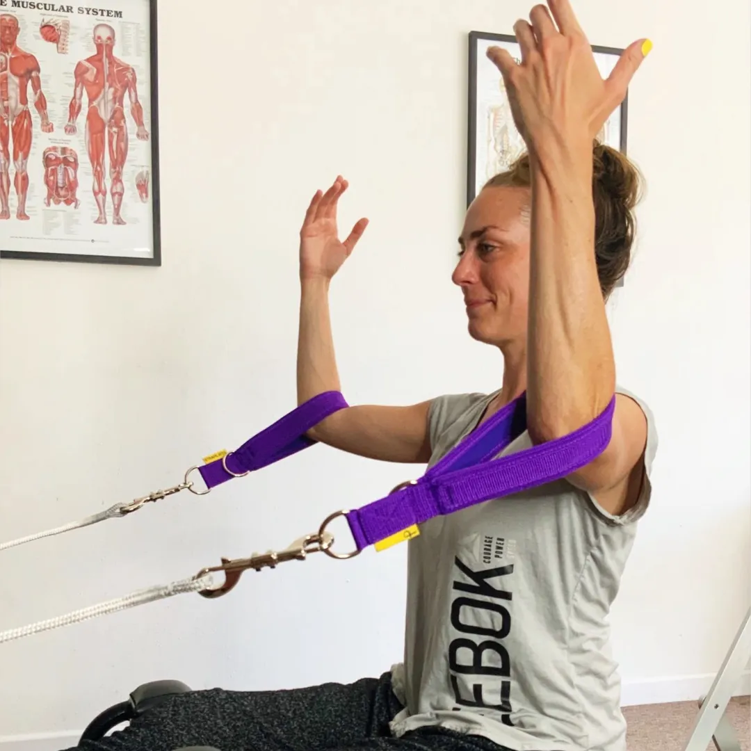 Single Loop Pilates Straps (Purple)