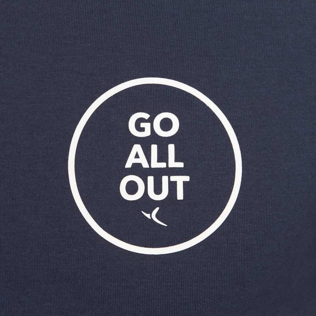 Slim-Fit Gym & Pilates T-Shirt - Navy Blue Print