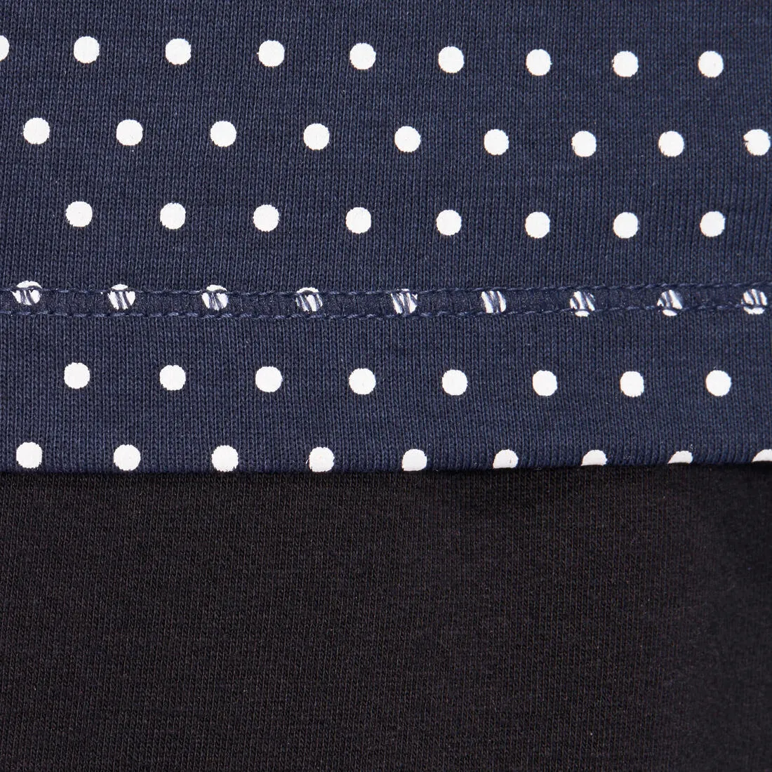 Slim-Fit Gym & Pilates T-Shirt - Navy Blue Print