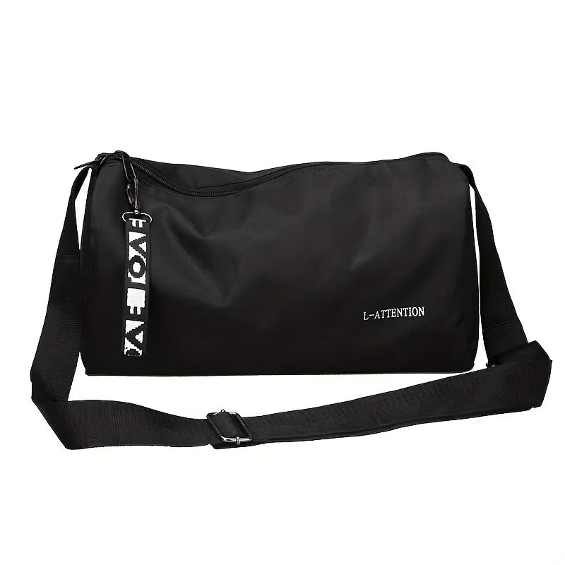 Store Simple Travel Bag Cross-border Single-shoulder Men's Fitness Women's Cross-body Yoga Bag Luggage Bag Solid Color Fashionable Sports Bag
