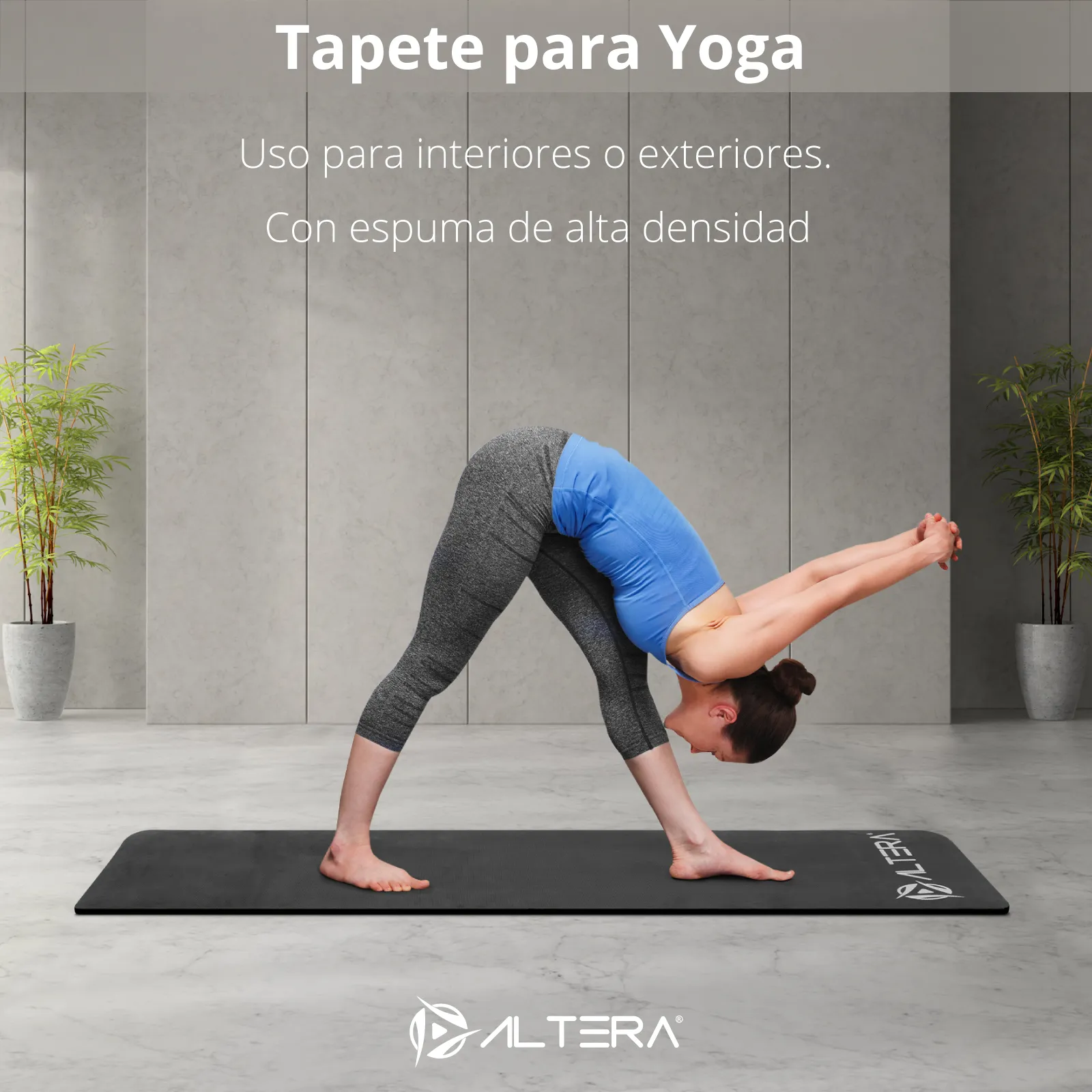 Tapete Yoga Mat Fitnes Ejercicio Antideslizante Grosor 1.4cm