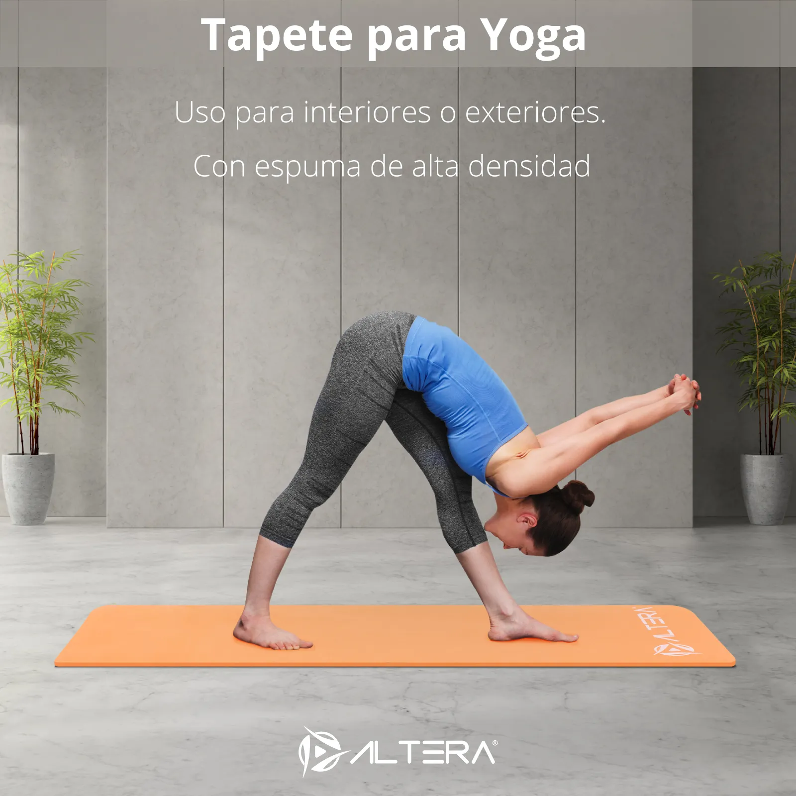 Tapete Yoga Mat Fitnes Ejercicio Antideslizante Grosor 1.4cm