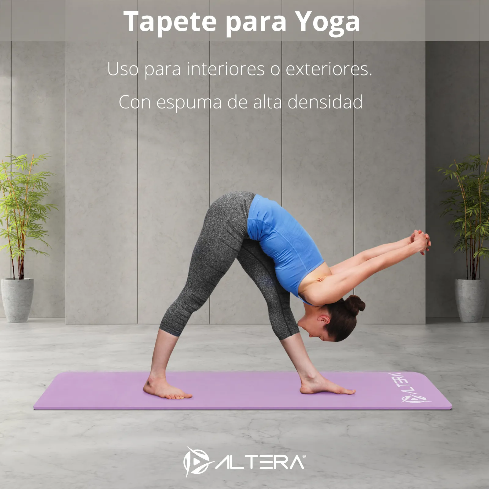 Tapete Yoga Mat Fitnes Ejercicio Antideslizante Grosor 1.4cm