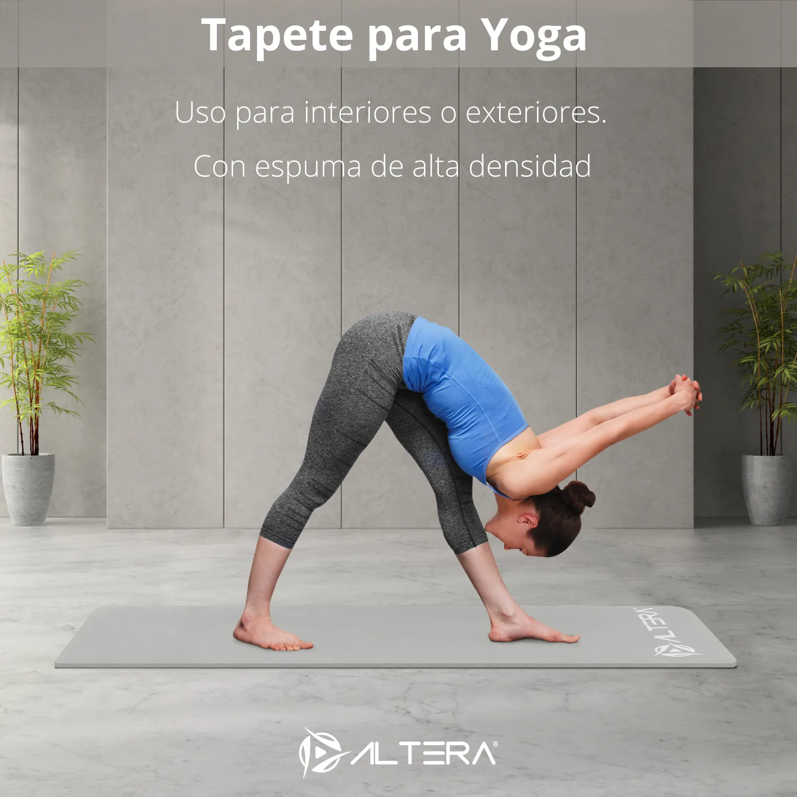 Tapete Yoga Mat Fitnes Ejercicio Antideslizante Grosor 1.4cm