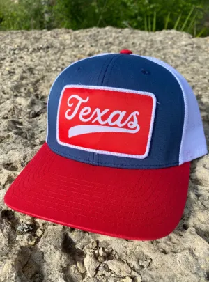 Texas Retro Trucker Hat: Red