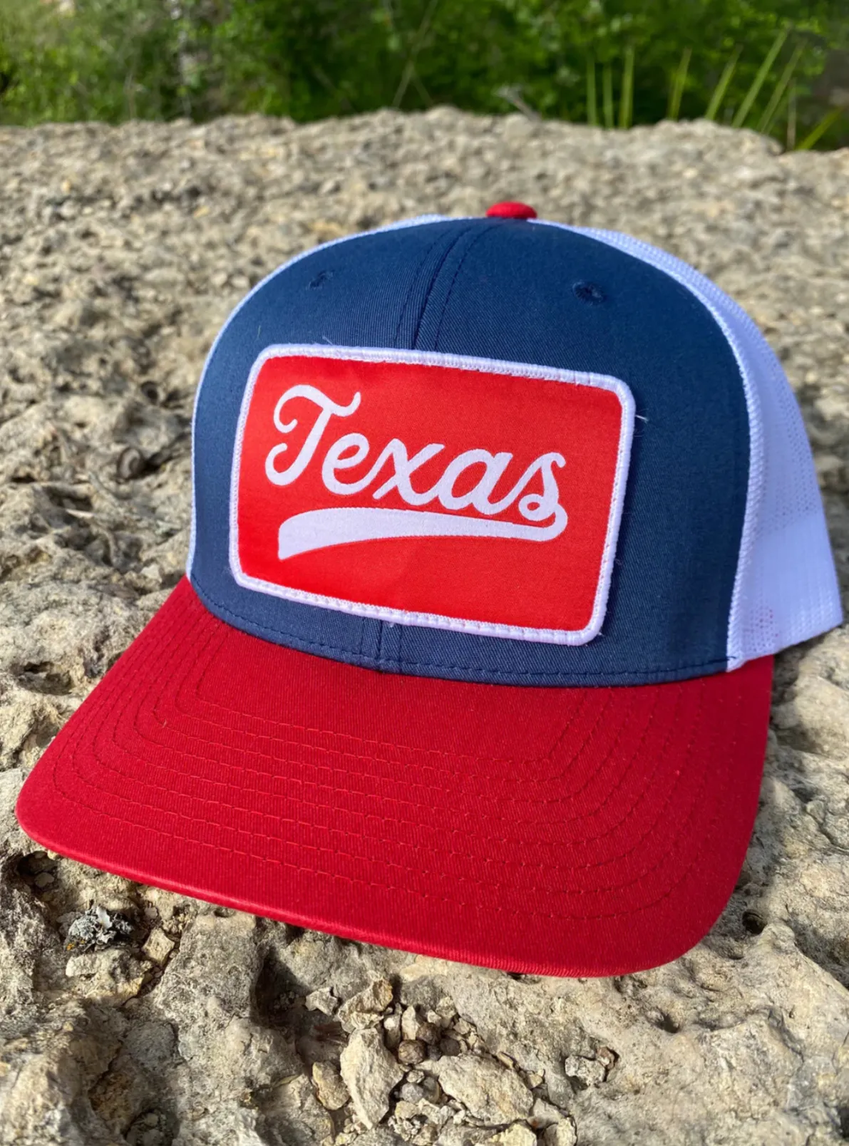 Texas Retro Trucker Hat: Red