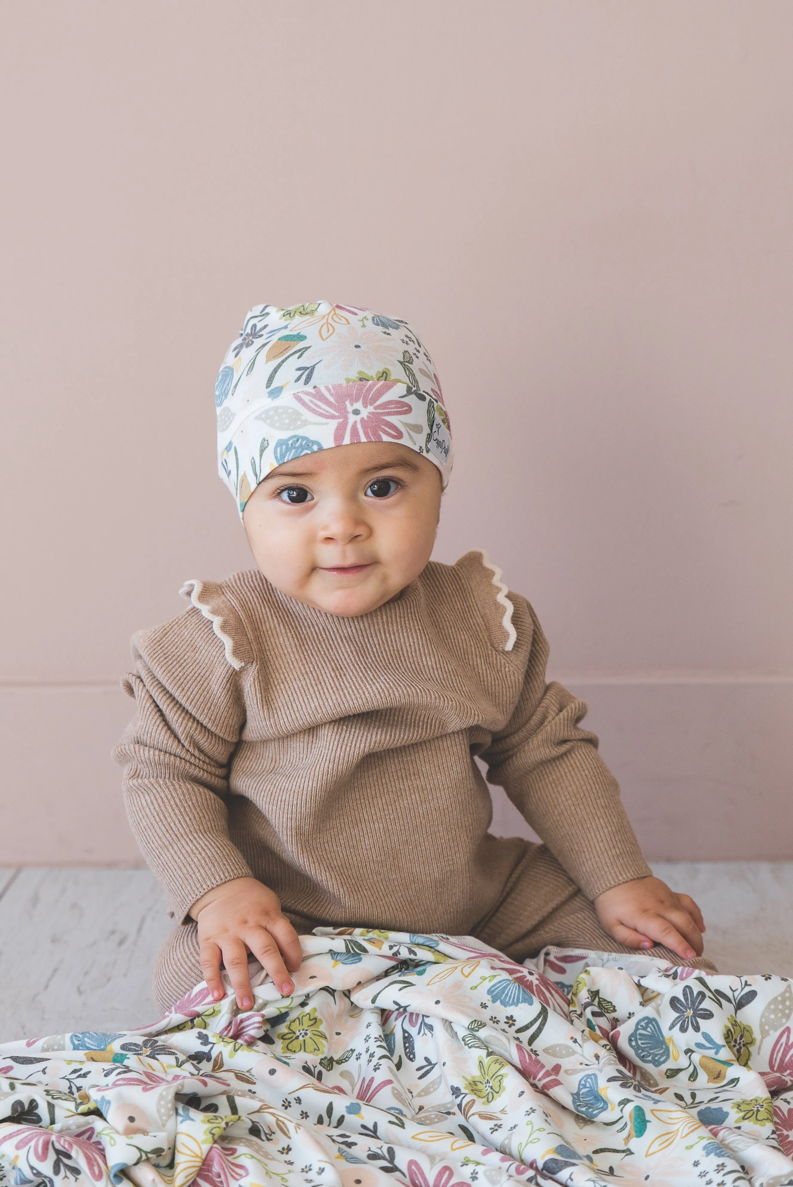 Top Knot Hat - Olive