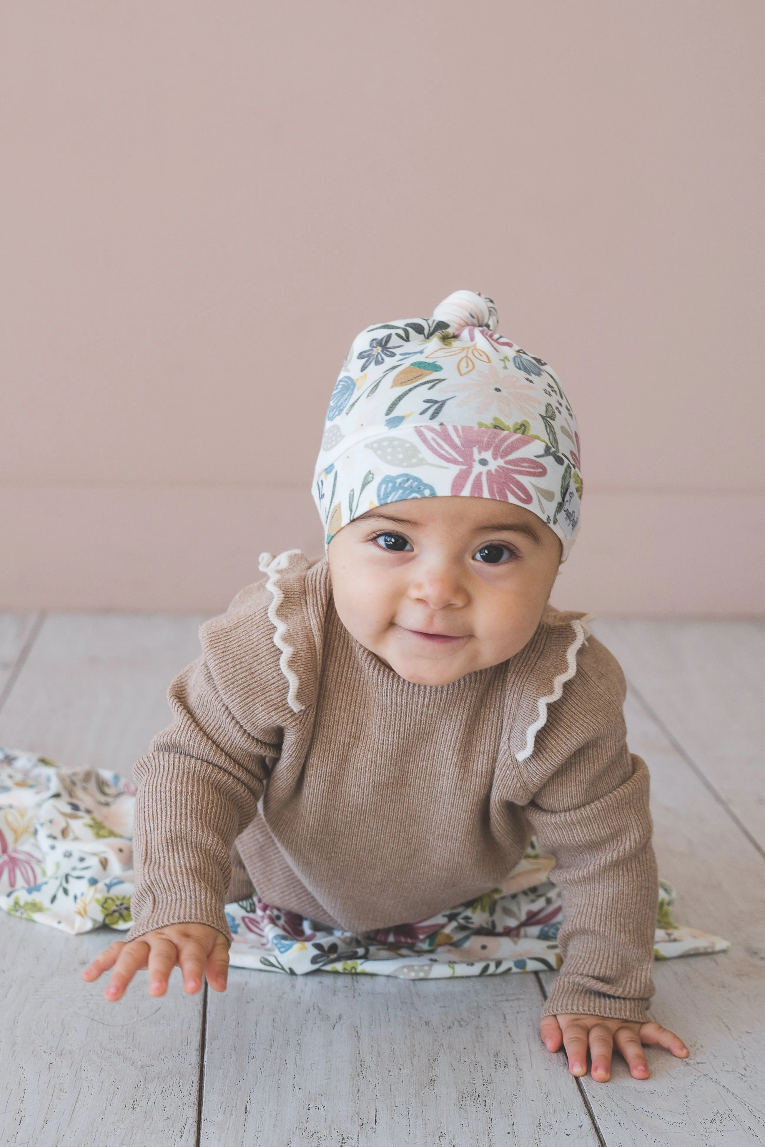 Top Knot Hat - Olive
