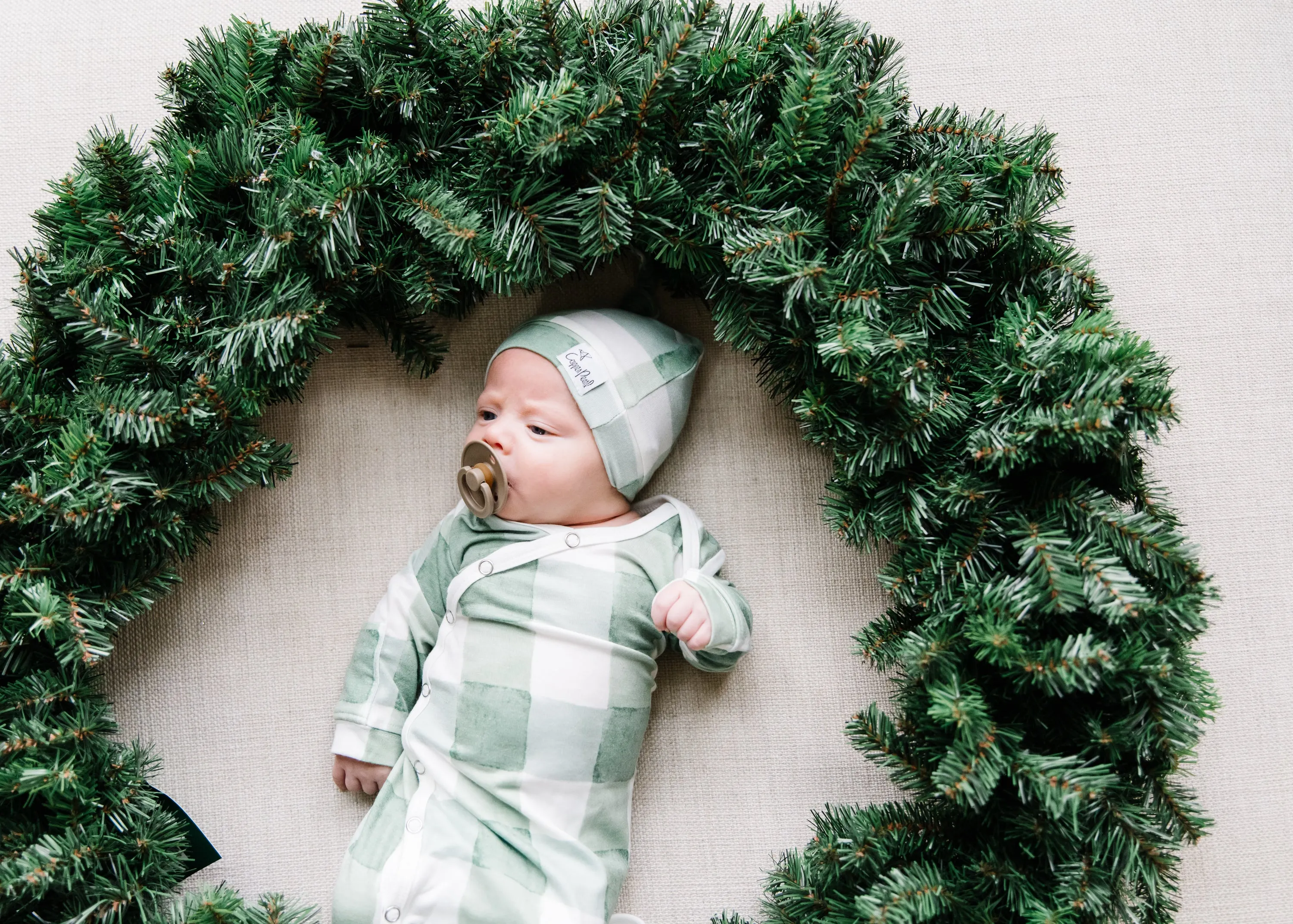 Top Knot Hat - Pine