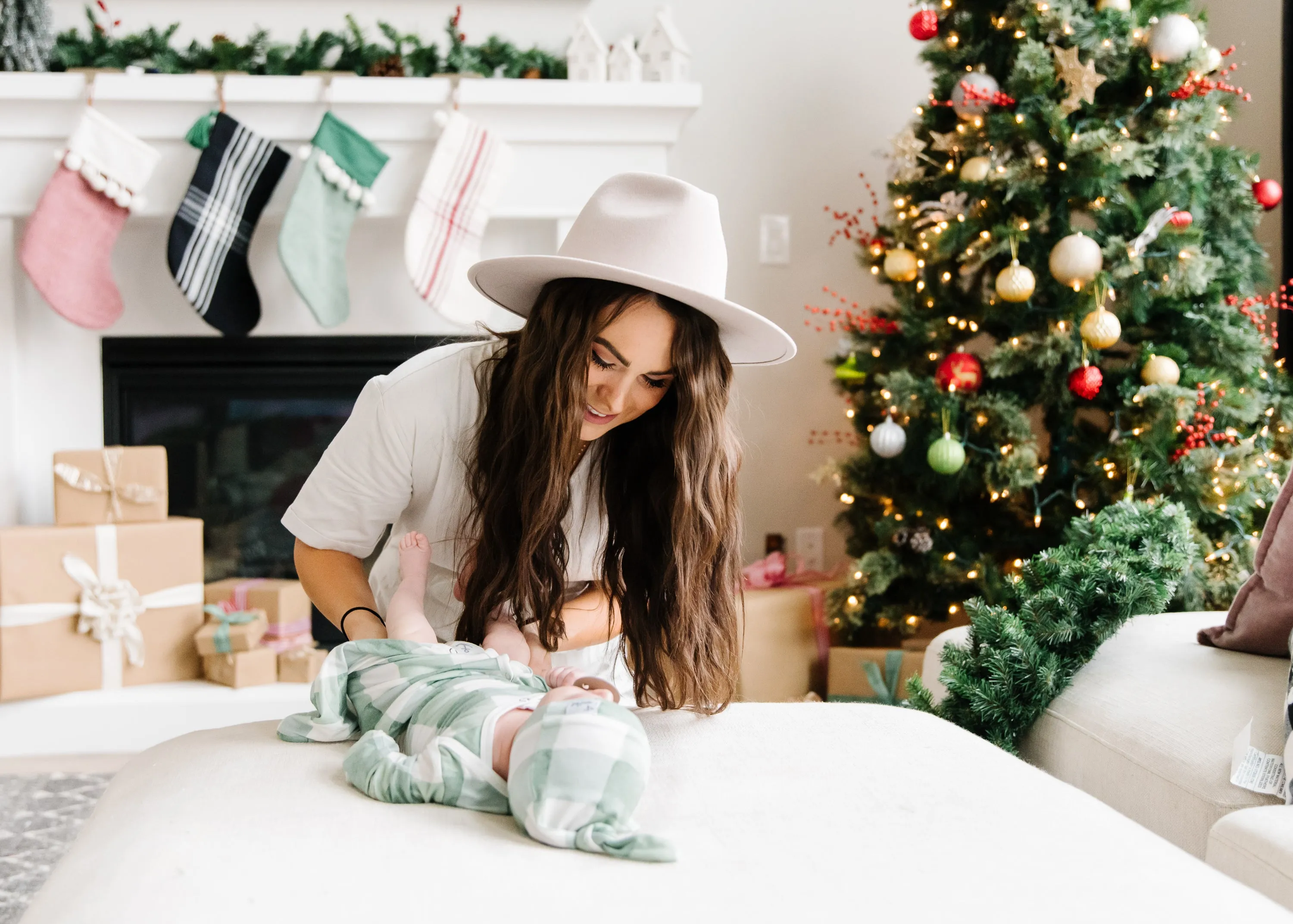 Top Knot Hat - Pine
