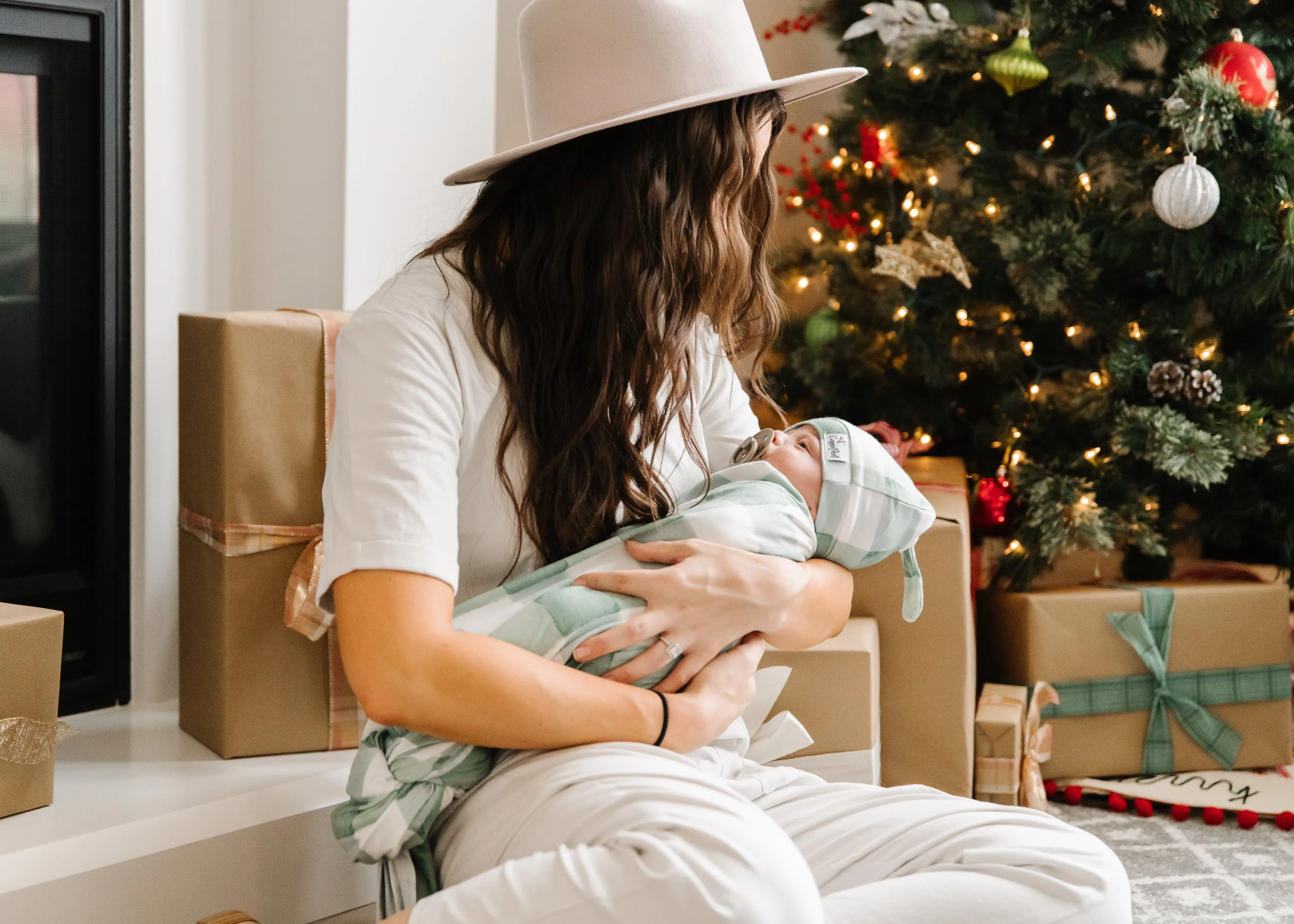 Top Knot Hat - Pine