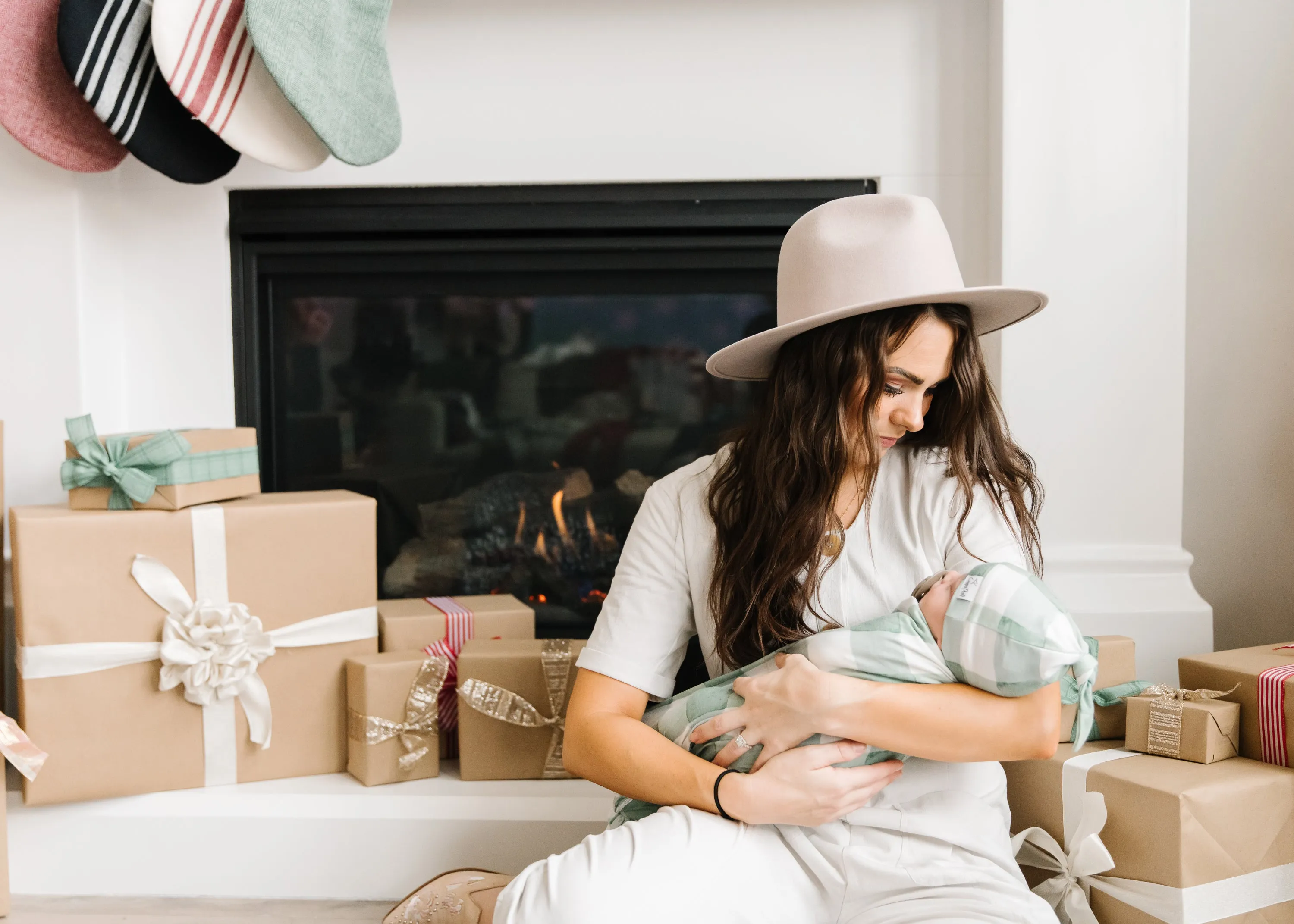 Top Knot Hat - Pine