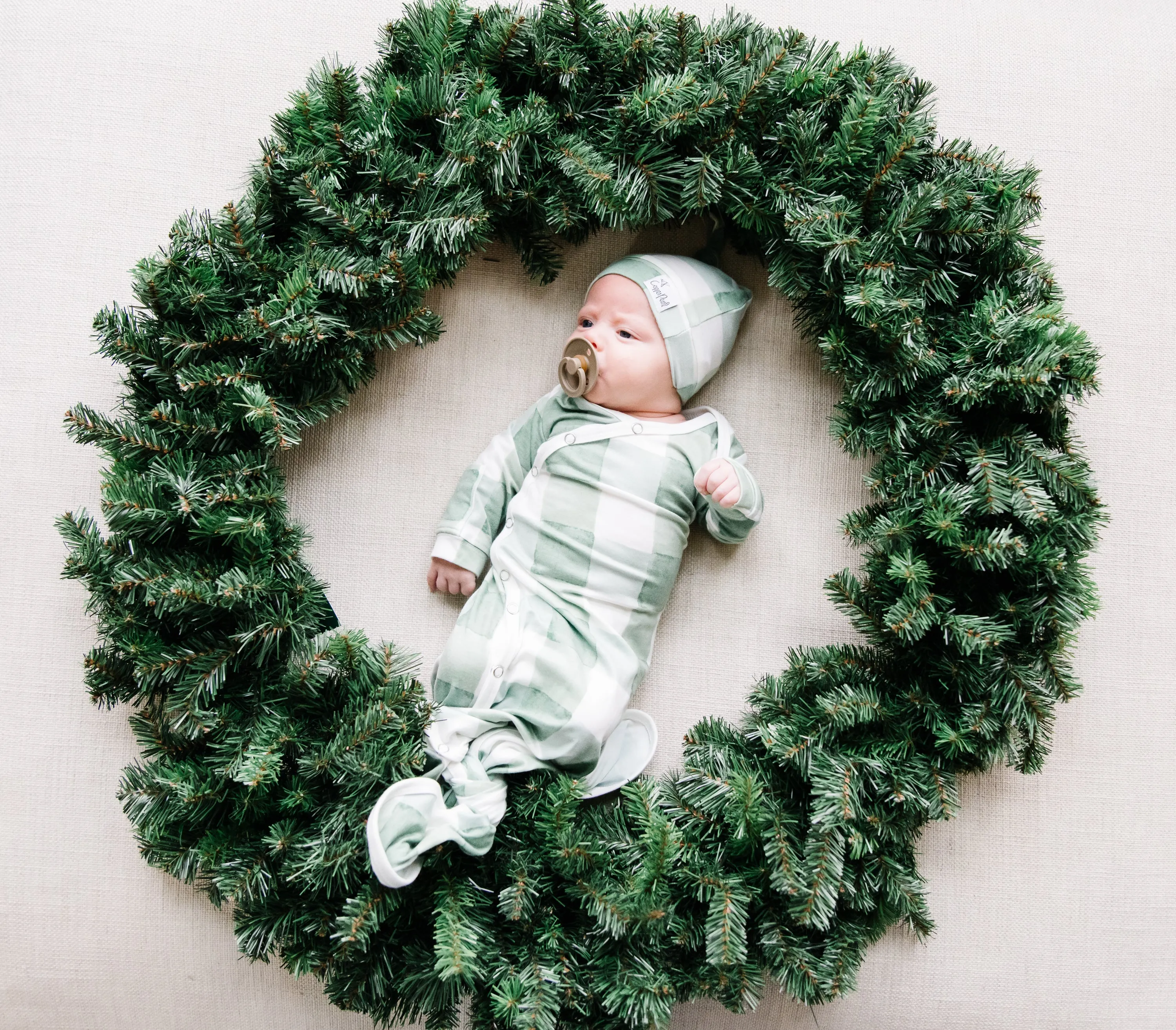 Top Knot Hat - Pine