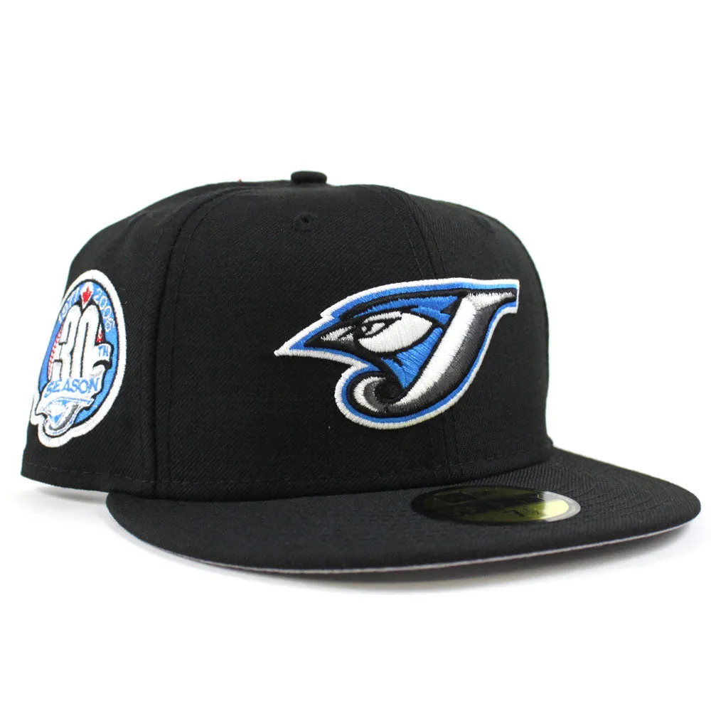 Toronto Blue Jays 30TH Anniversary New Era 59Fifty Fitted Hat (Black Grey Under Brim)
