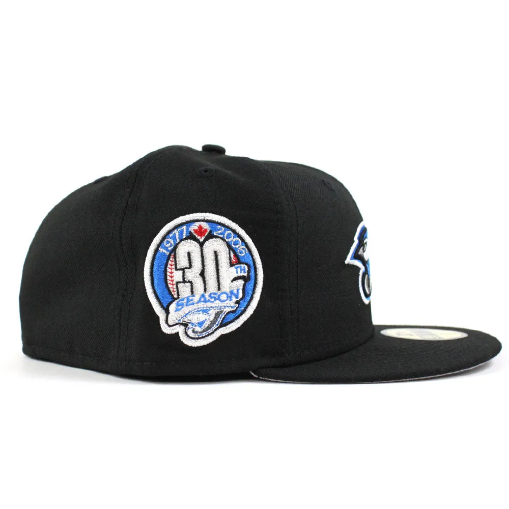 Toronto Blue Jays 30TH Anniversary New Era 59Fifty Fitted Hat (Black Grey Under Brim)