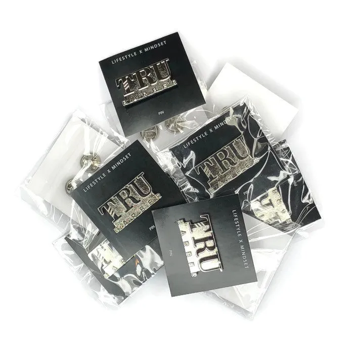 TRUBARBER PIN SILVER