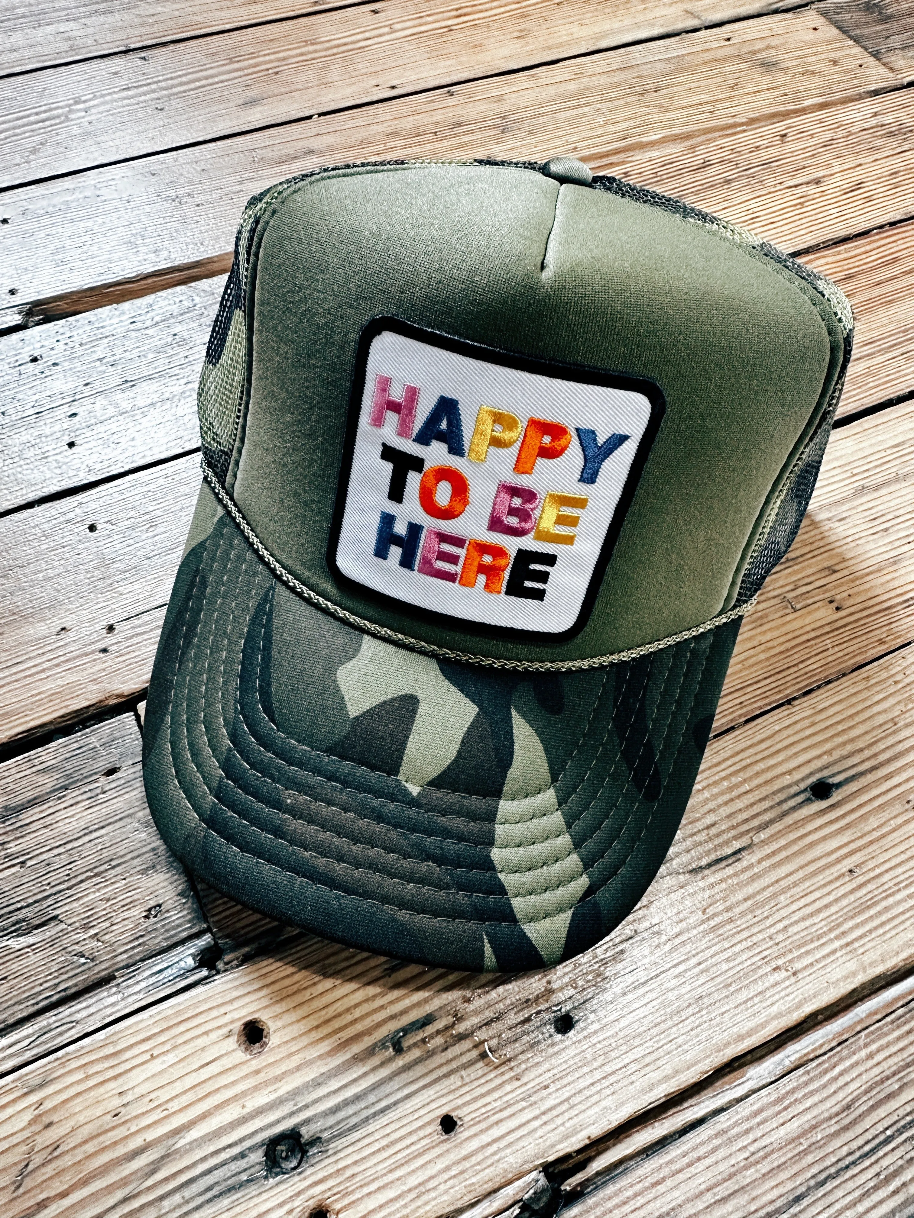 Trucker Cap-HAPPY TO BE HERE