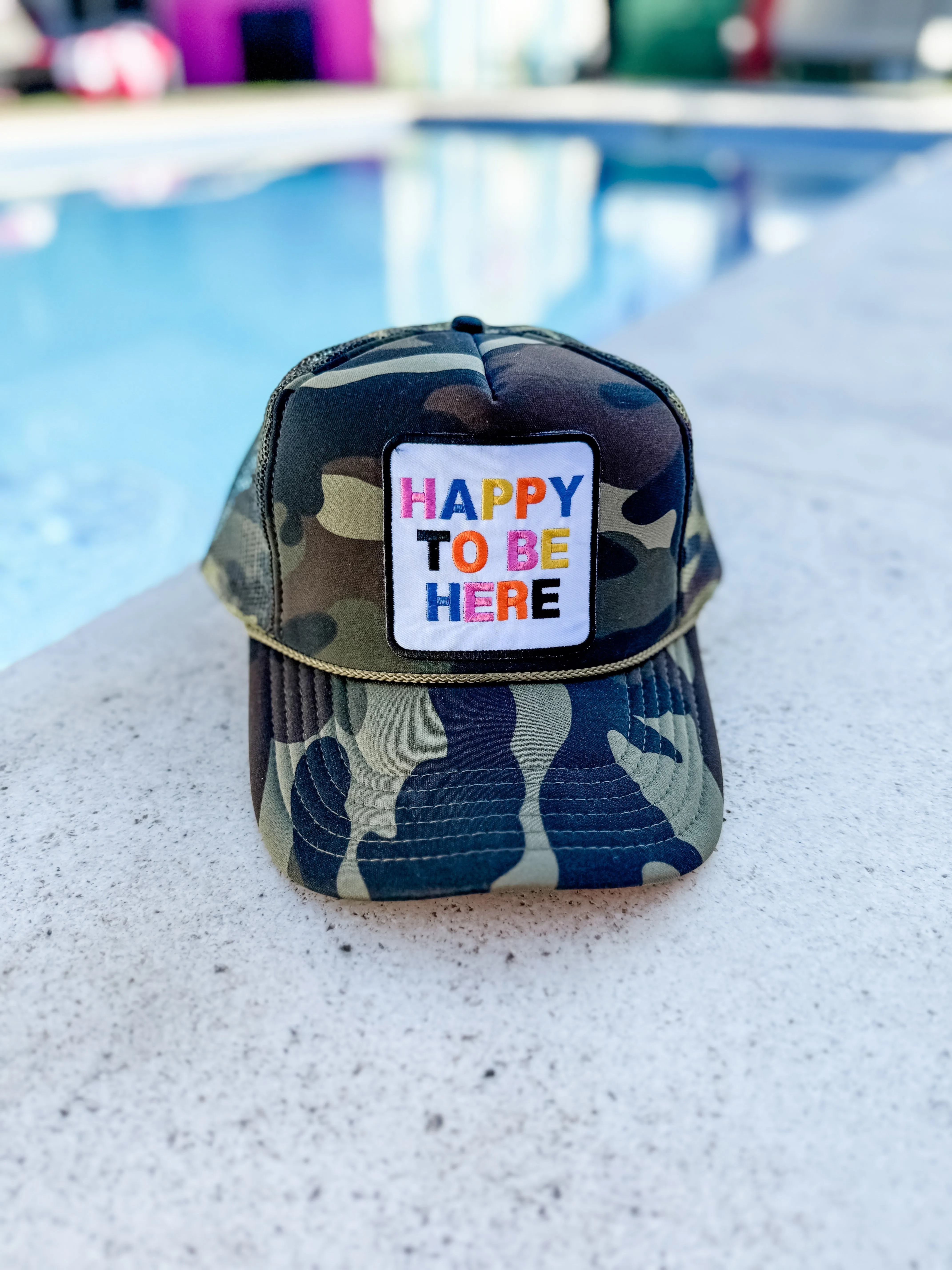 Trucker Cap-HAPPY TO BE HERE