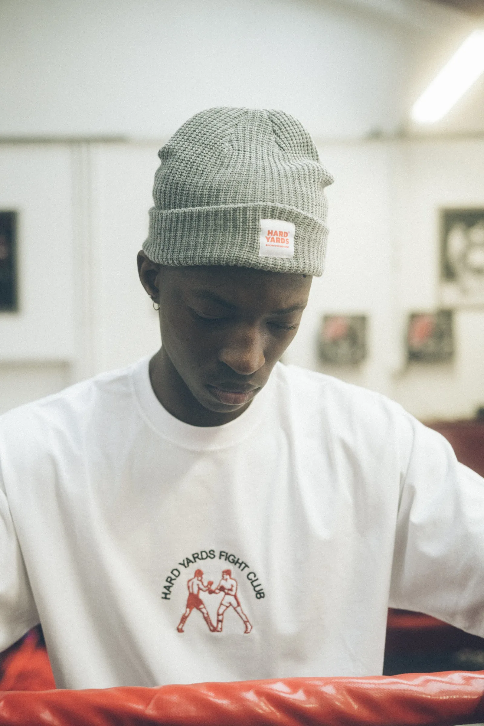 Vice 84 'Hard Yards' Fisherman Ribbed Beanie - Grey