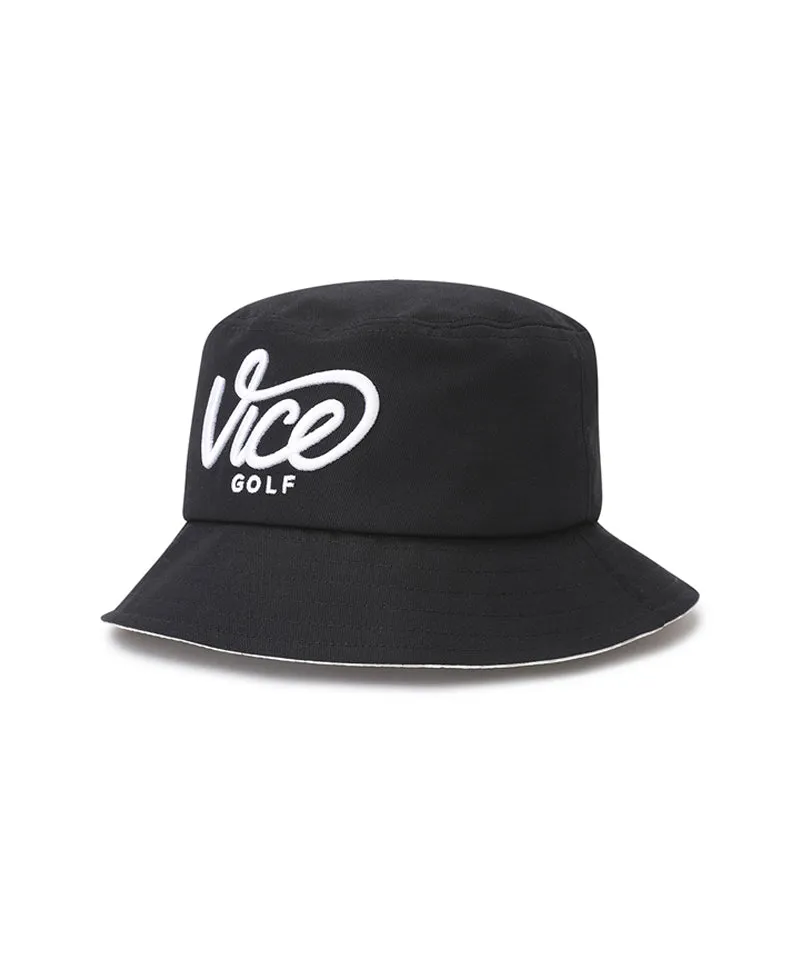 Vice Golf Atelier Big Logo Bucket Hat - Black