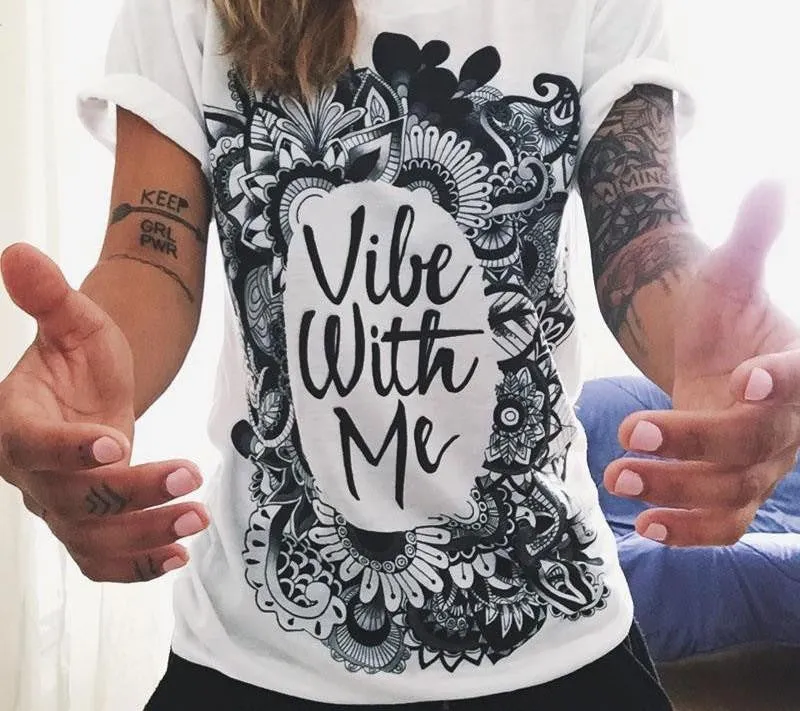 Women Short Sleeve Printed Retro Owl And Palm Eye T Shirts Plus Size 2XL Tee Shirt