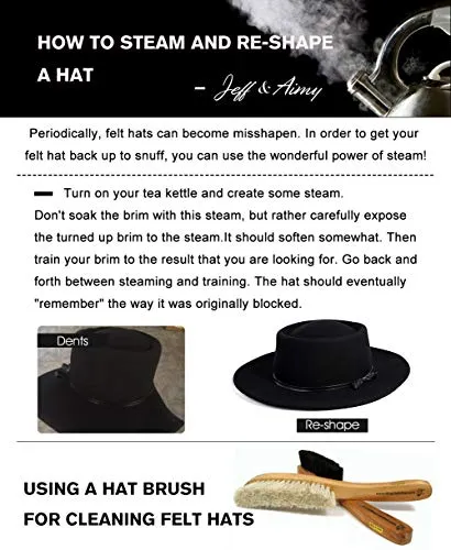 Women's Wool Fedora Hat