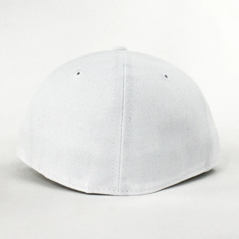 World Wide 59Fifty New Era Fitted Hat (AIR JORDAN XII OVO & AIR JORDAN XI LOW White Gold)