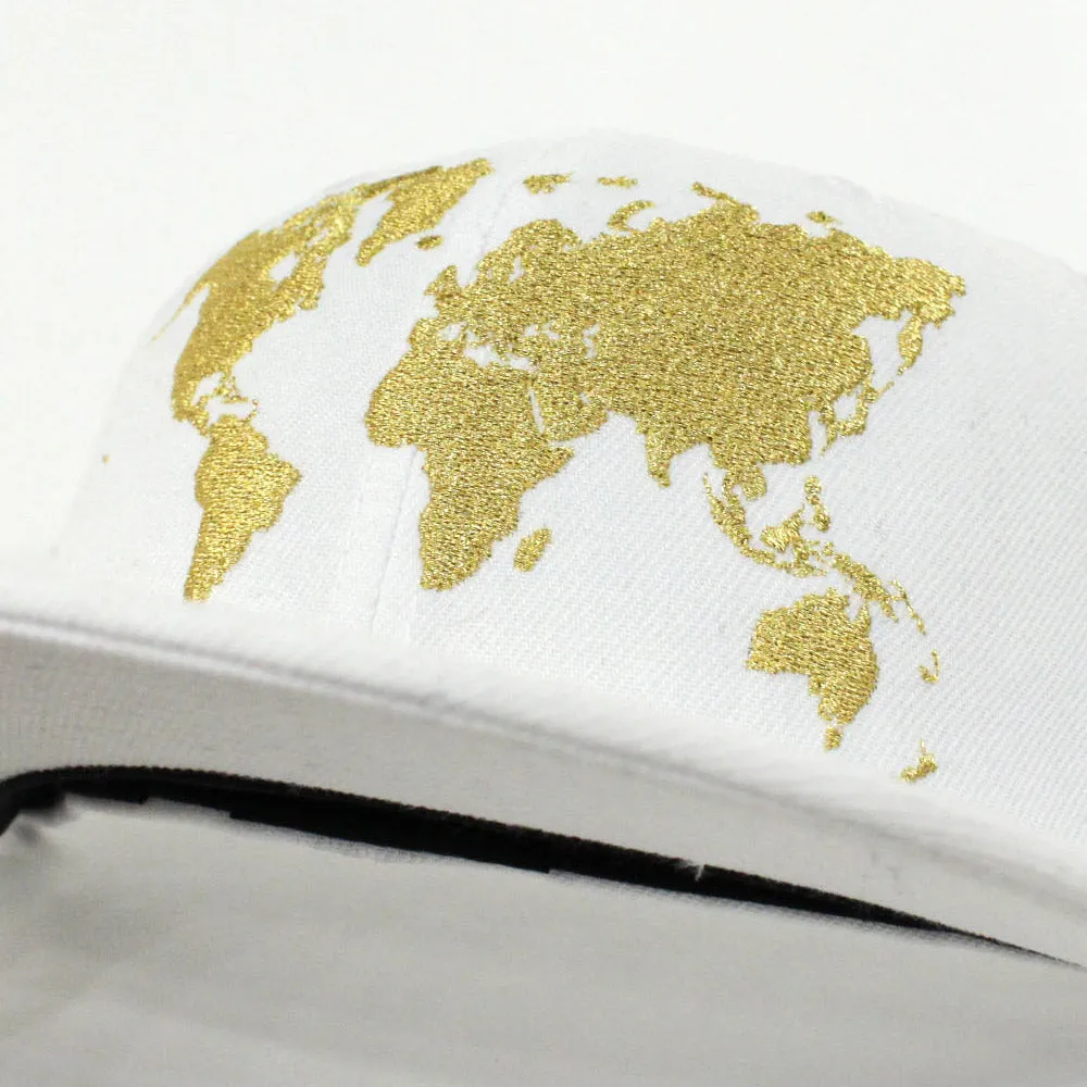 World Wide 59Fifty New Era Fitted Hat (AIR JORDAN XII OVO & AIR JORDAN XI LOW White Gold)