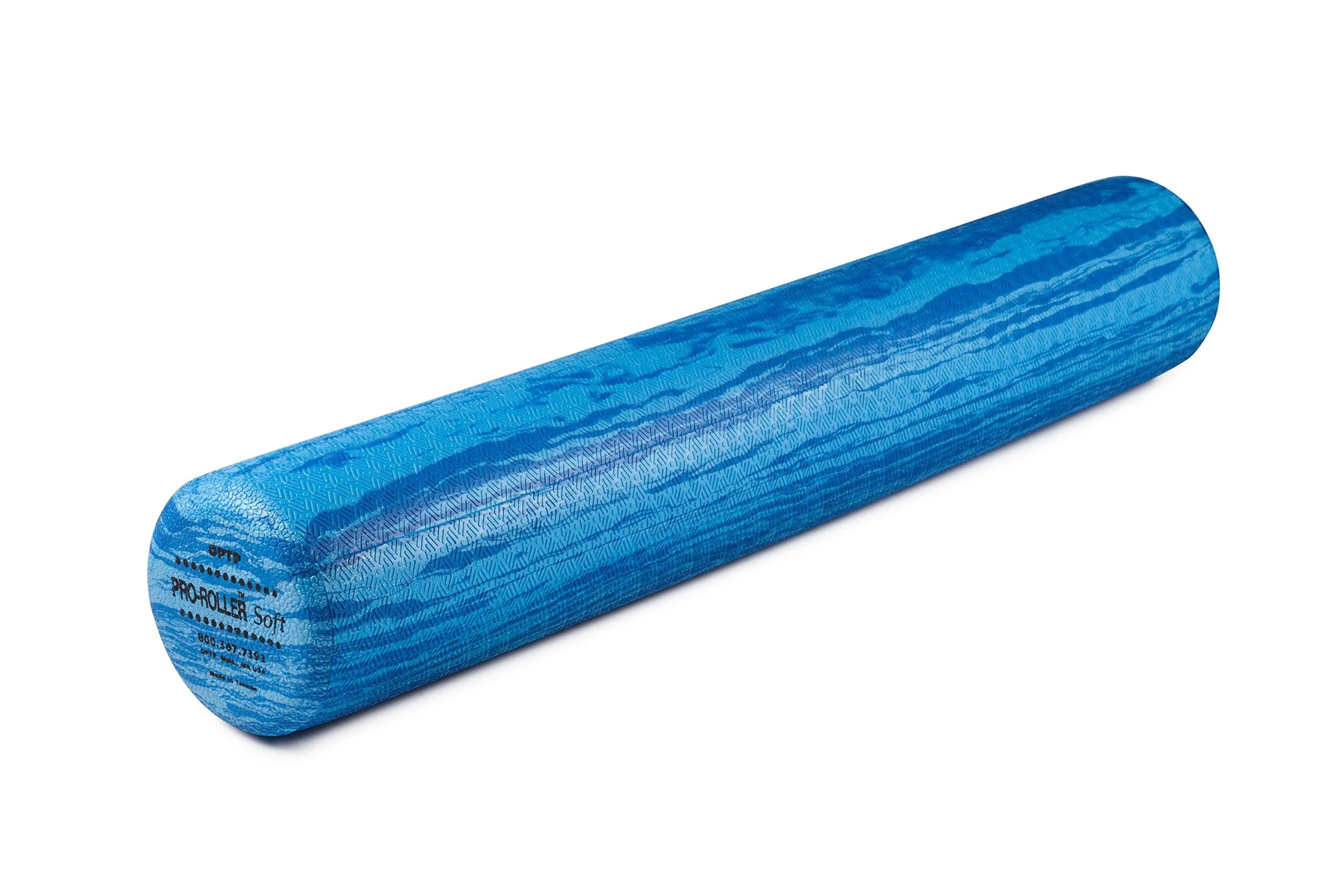 Yoga Foam Roll Exercises, and Muscle Recovery - Blue 36" x 6"